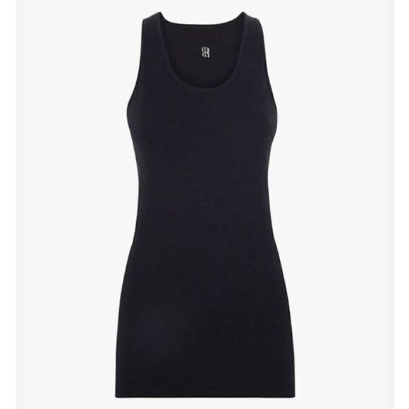 Sweaty Betty Black Athlete Seamless Mesh Panel Workout Vest NWT Size Extra Small - Picture 1 of 5